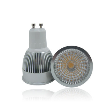 High Lumen GU10 6W 400 - 500 LM COB LED Spotlight for museum, exhibition, malls