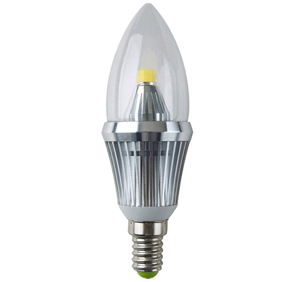 Υψηλή φωτεινότητα 360 μοιρών / Ε14 / 4W LED κερί ηλεκτρικούς λαμπτήρες για συλλογές, αυλή